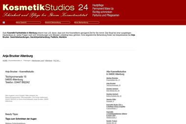 kosmetikstudios-24.de/kosmetikinstitut-brucker.212671.html - Kosmetikerin Altenburg