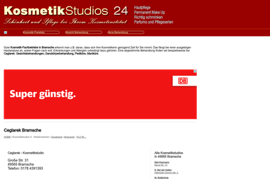 kosmetikstudios-24.de/kosmetikinstitut-ceglarek.212909.html - Kosmetikerin Bramsche