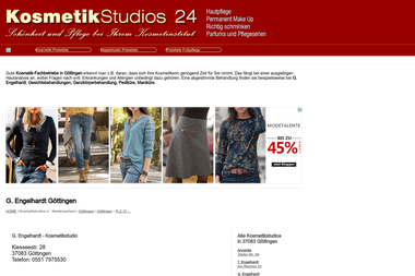 kosmetikstudios-24.de/kosmetikinstitut-engelhardt.214266.html - Kosmetikerin Göttingen