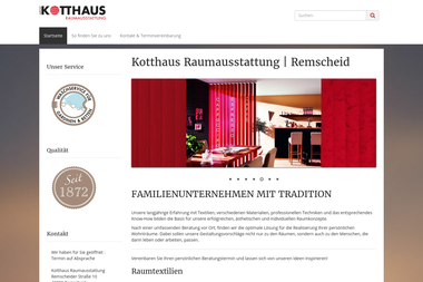 kotthaus-raumausstattung.de - Raumausstatter Remscheid