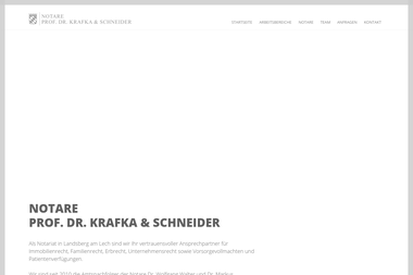krafka-schneider.de - Notar Landsberg Am Lech