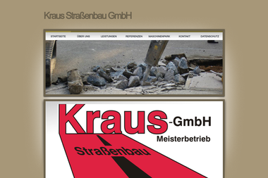 kraus-strassenbau.de - Straßenbauunternehmen Walldorf