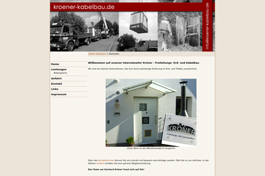 kroener-kabelbau.de - Tiefbauunternehmen Lengerich