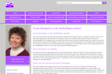 kutscher-finanznavigation.de - Finanzdienstleister Alsdorf