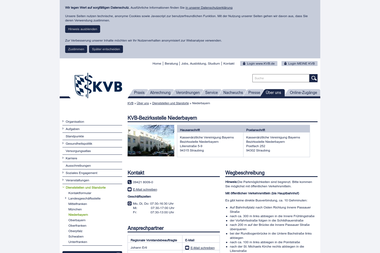 kvb.de/ueber-uns/kontakt/niederbayern - Berufsberater Straubing