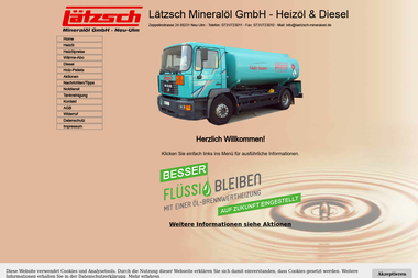 laetzsch-mineraloel.de - Heizöllieferanten Neu-Ulm
