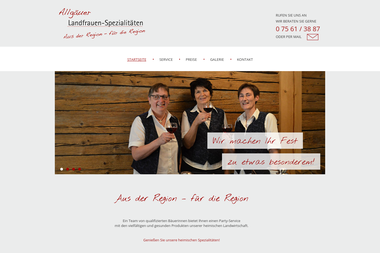 landfrauen-partyservice.de - Catering Services Leutkirch Im Allgäu
