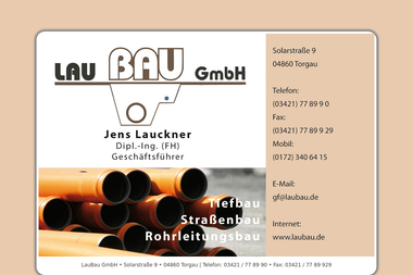 laubau.de - Straßenbauunternehmen Torgau