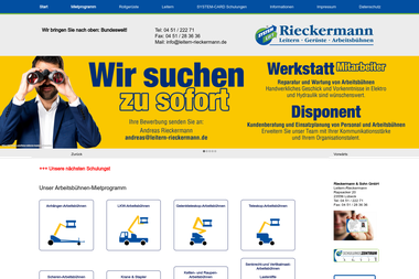 leitern-rieckermann.de - Baumaschinenverleih Lübeck