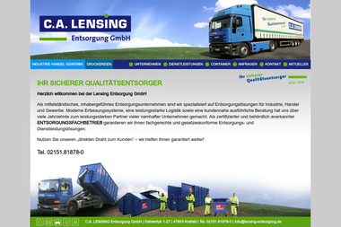 lensing-entsorgung.de - Containerverleih Krefeld