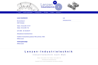 lenzen-industrietechnik.de/impressum - Schlosser Schleiden