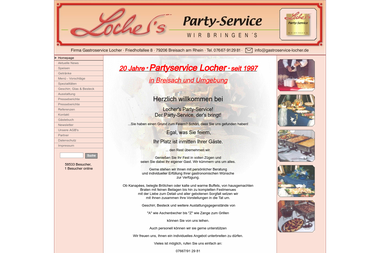 lochers-partyservice.de - Catering Services Breisach Am Rhein