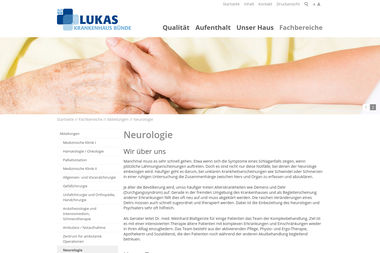 lukas-krankenhaus.de/de/fachbereiche/neurologie.php - Dermatologie Bünde