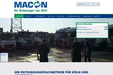 macon-koeln.de - Containerverleih Pulheim
