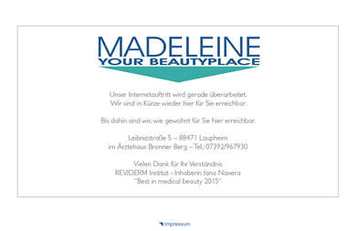 madeleine-beautyplace.de - Kosmetikerin Laupheim