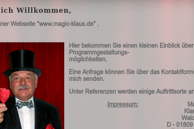 magic-klaus.de - Zauberer Heidenau