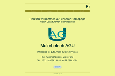 maler-agu.de - Malerbetrieb Wolfenbüttel