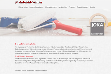malerbetrieb-wattjes.de - Malerbetrieb Wilhelmshaven