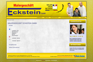 malergeschaeft-eckstein.de/index.php/kontakt - Malerbetrieb Neunkirchen