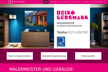 malermeister-bergmann.com - Malerbetrieb Porta Westfalica