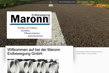 maronn-erdbewegung.com - Straßenbauunternehmen Viersen