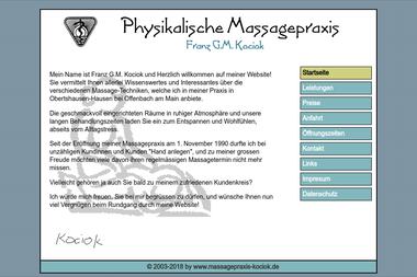 massagepraxis-kociok.de - Masseur Obertshausen