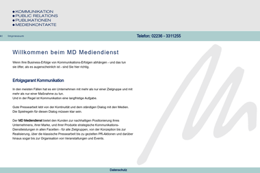md-mediendienst.de - PR Agentur Wesseling