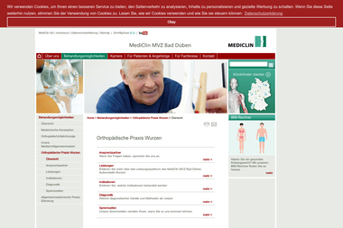 mediclin-mvz-bad-dueben.de/Home/Themen/Behandlungsmoeglichkeiten/Orthopaedische-Praxis-Wurzen/uebers - Heilpraktiker Wurzen