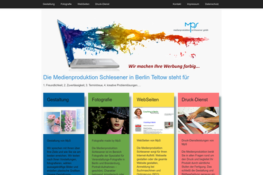 medienproduktion-schlesener.de - Web Designer Teltow