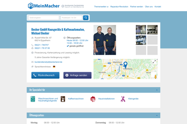 meinmacher.de/seo-partner/becker-hausgeraete-gmbh-michael-becker-4401 - Haustechniker Eppelheim