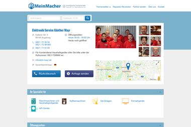 meinmacher.de/seo-partner/elektronik-service-guenther-mayr-4341 - Haustechniker Augsburg