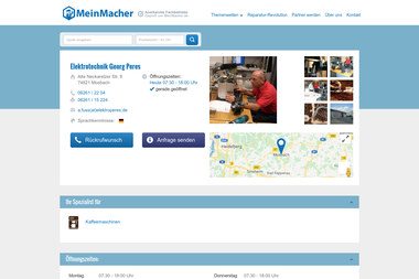 meinmacher.de/seo-partner/elektrotechnik-georg-peres-3875 - Haustechniker Mosbach