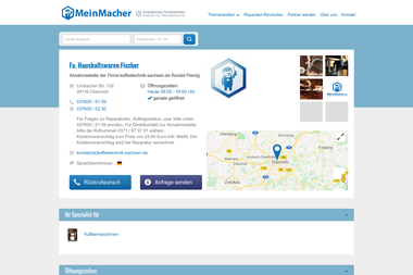 meinmacher.de/seo-partner/fa-haushaltswaren-fischer-3658 - Haustechniker Chemnitz