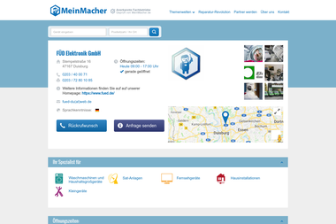 meinmacher.de/seo-partner/fued-elektronik-gmbh-4452 - Haustechniker Duisburg