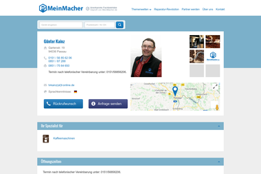 meinmacher.de/seo-partner/guenter-kainz-3937 - Haustechniker Passau