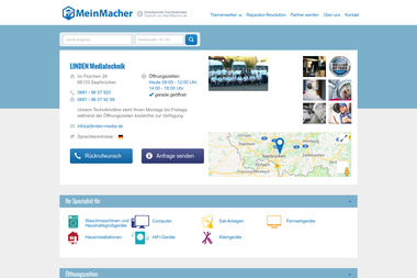 meinmacher.de/seo-partner/linden-mediatechnik-3843 - Haustechniker Saarbrücken