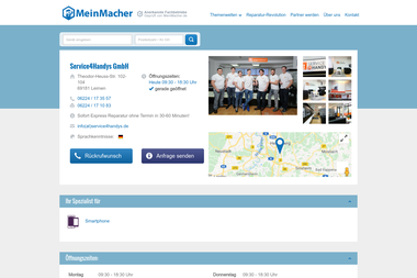 meinmacher.de/seo-partner/service4handys-gmbh-5037 - Haustechniker Leimen