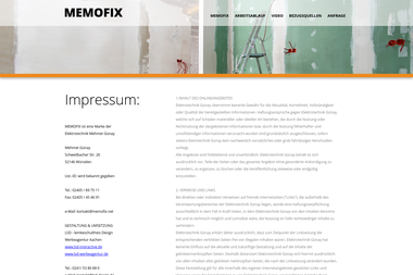 memofix.net/impressum.html - Elektriker Würselen