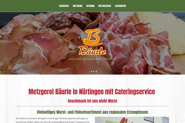 metzgerei-baeurle.de - Catering Services Nürtingen