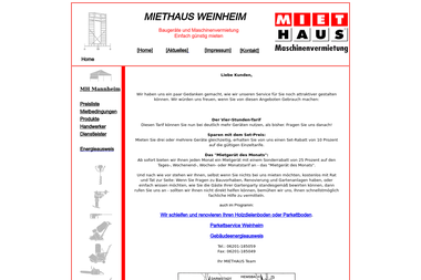 miet-haus.de - Baumaschinenverleih Weinheim