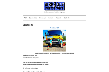 mietservice-birkholz.de - Baumaschinenverleih Siegen