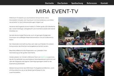 mira-event-tv.de - Werbeagentur Kamen