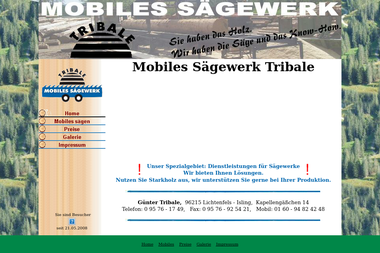 mobiles-saegewerk-tribale.de - Bauholz Lichtenfels