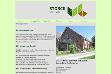 moebelwerkstatt-storck.de/firmengeschichte.html - Möbeltischler Steinfurt