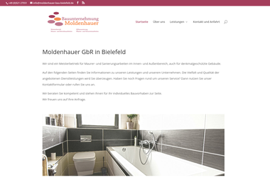 moldenhauer-bau-bielefeld.de - Maurerarbeiten Bielefeld