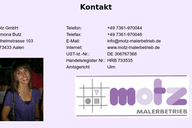 motz-malerbetrieb.de/Kontakt.html - Malerbetrieb Aalen