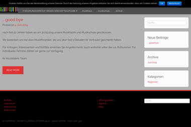 musikfabrik-heintz.de - Musikschule Xanten