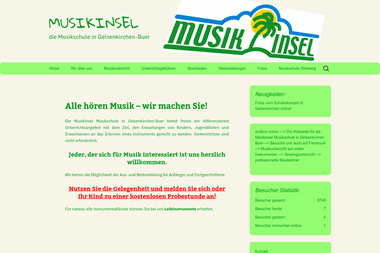 musikinsel-musikschule.de - Musikschule Gelsenkirchen