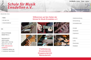 musikschule-emsdetten.de - Musikschule Emsdetten