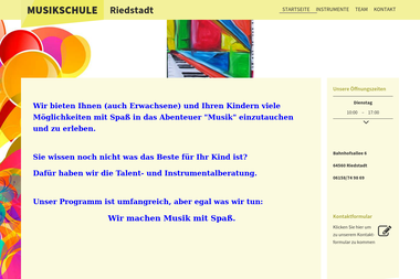 musikschuleriedstadt.de - Musikschule Riedstadt